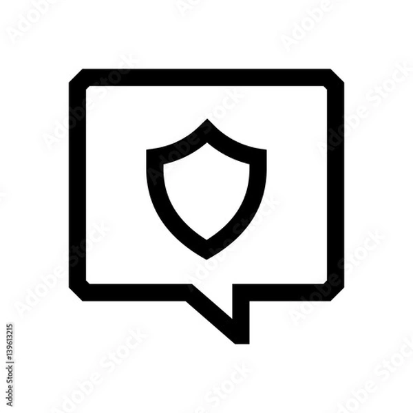 Obraz Speech bubble mini line, icon