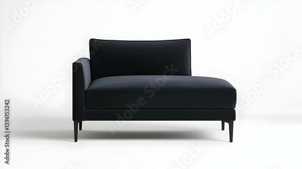Fototapeta Modern Dark Gray Corner Sectional Sofa