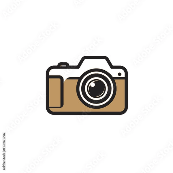 Obraz Brown and White Camera Icon