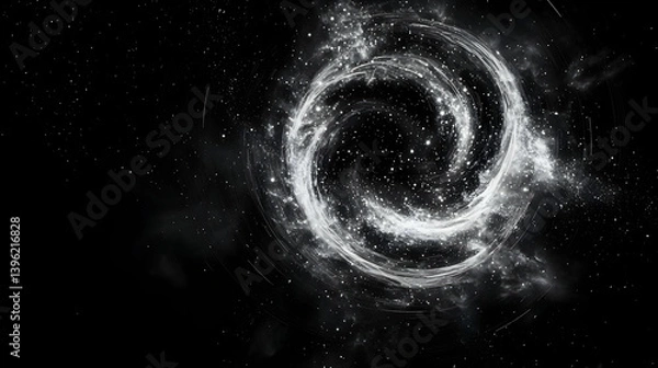 Obraz Abstract Spiral Galaxy in Space