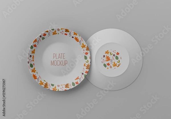 Fototapeta Plate Mockup