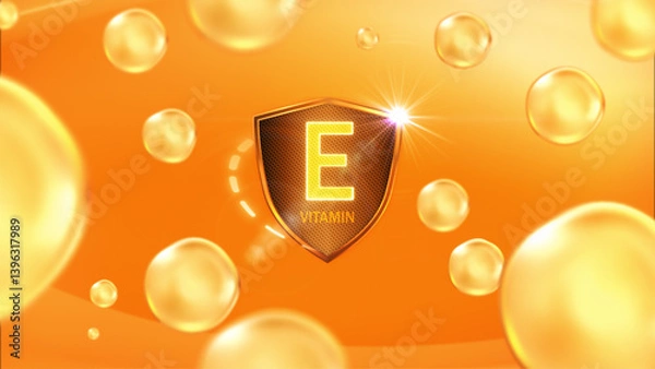 Obraz E Vitamin Shield Orange Background