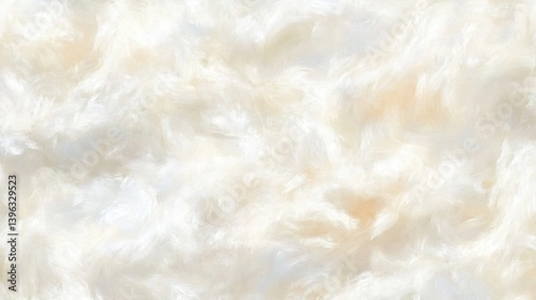 Obraz Swirling cloudscape. Delicate white and cream hues form a hazy, dreamlike backdrop