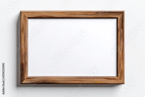 Obraz Wooden framed empty canvas stands ready for creativity in bright and minimalistic setting