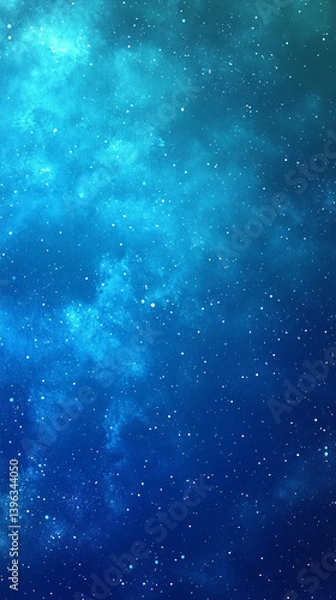 Fototapeta A serene turquoise and blue gradient background with soft white highlights, light leak effects, and a grainy texture, conveying calmness, creativity, and modern elegance for various projects.

