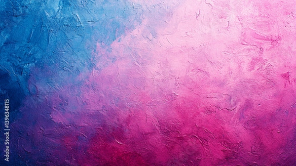 Obraz A vibrant gradient blend of pink, purple, magenta, and blue with a grainy texture, creating a modern, simple, and bright tone for an empty, blank space suitable for design elements