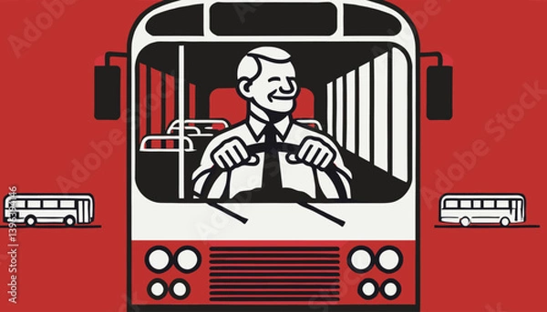 Fototapeta Vector illustration of transportation.
