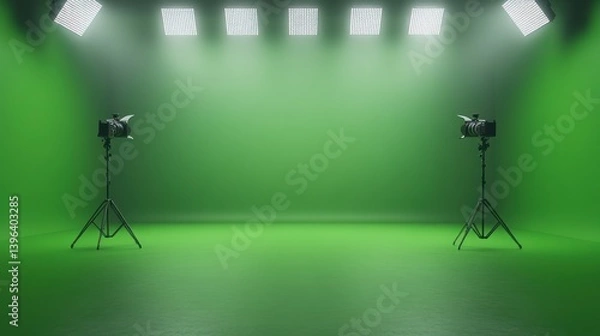 Obraz Green Screen Studio Setup: Professional Filmmaking Environment