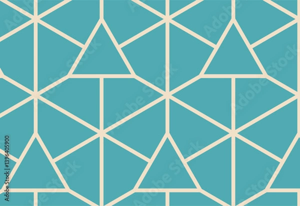 Obraz Seamless geometric pattern in arabian style. Vector illustration