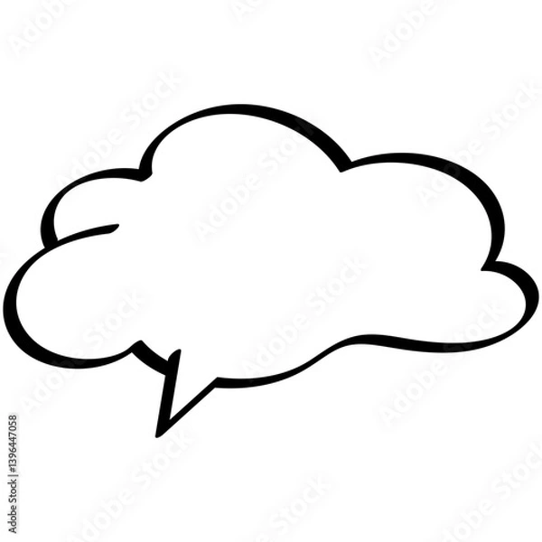 Fototapeta vector blank speech bubbles icon 