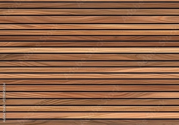 Fototapeta Texture of wood cladding with rich brown tones.