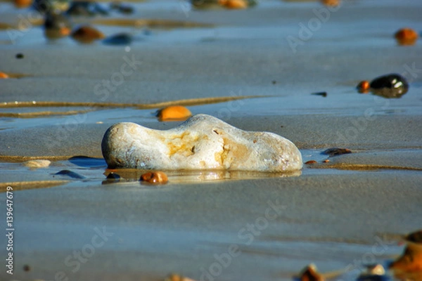 Obraz Beach sand and rocks