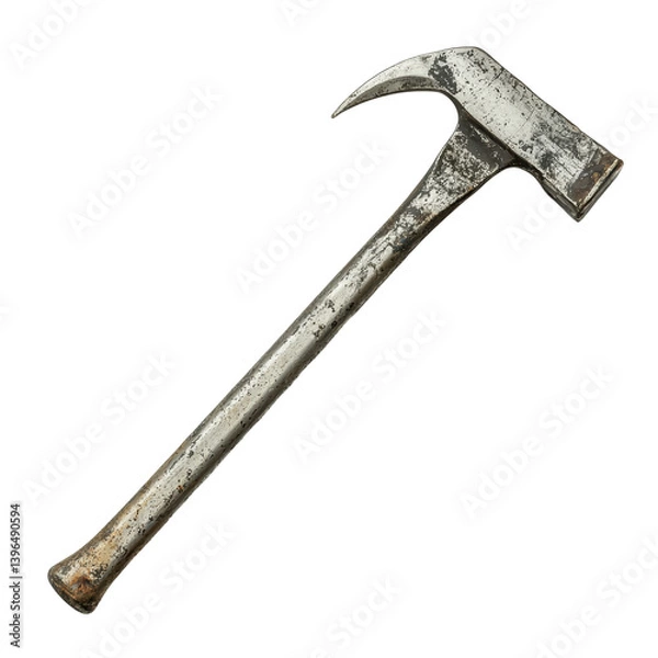 Obraz Rustic manual construction tool   an old worn hammer