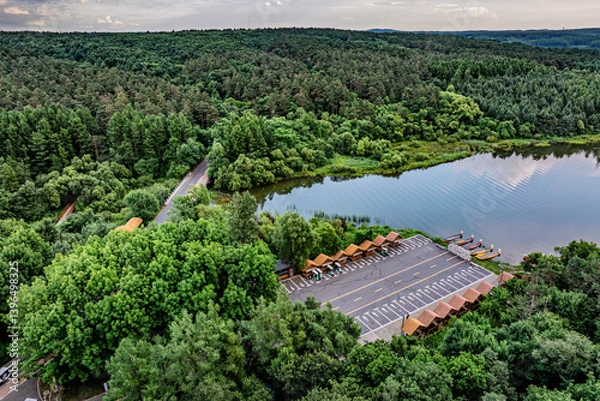 Obraz Mushroom Square, Jingyuetan National Forest Park, Changchun, China