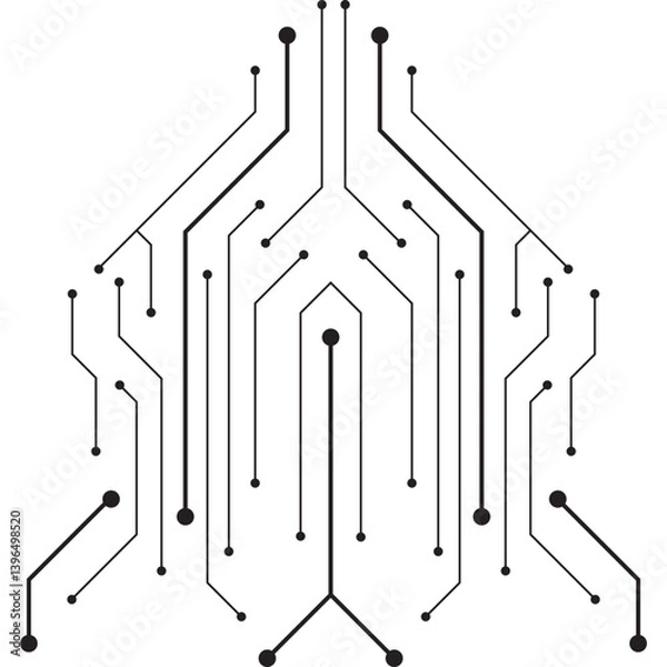 Obraz Modern Line Technology