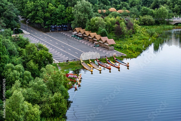 Obraz Mushroom Square, Jingyuetan National Forest Park, Changchun, China