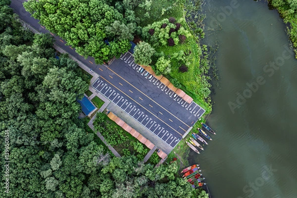 Obraz Mushroom Square, Jingyuetan National Forest Park, Changchun, China