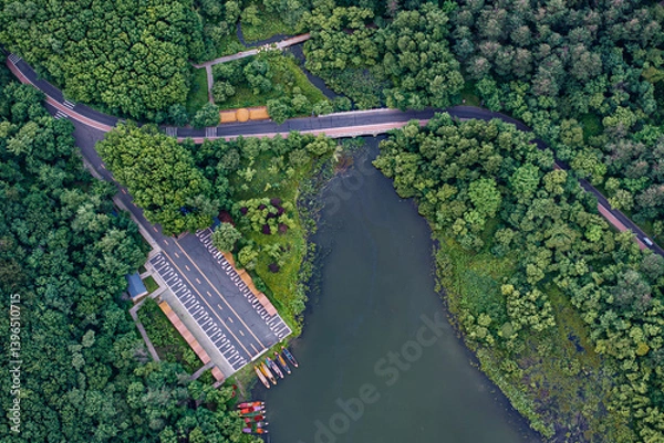 Obraz Mushroom Square, Jingyuetan National Forest Park, Changchun, China