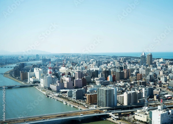 Fototapeta 新潟市の眺望