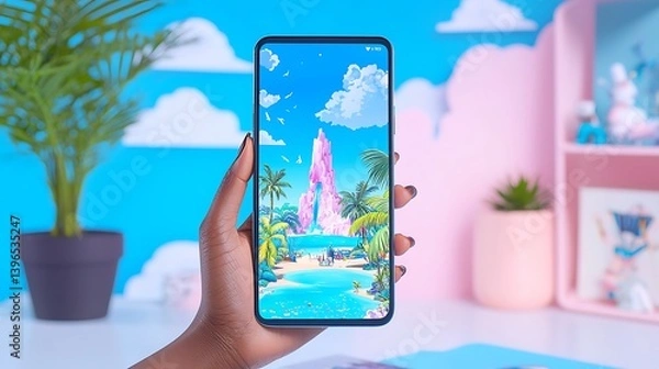 Fototapeta Smartphone Display Image