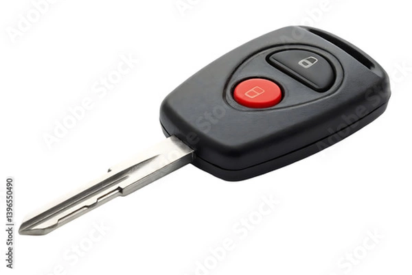 Fototapeta Modern Car Key with Remote Control Functions
