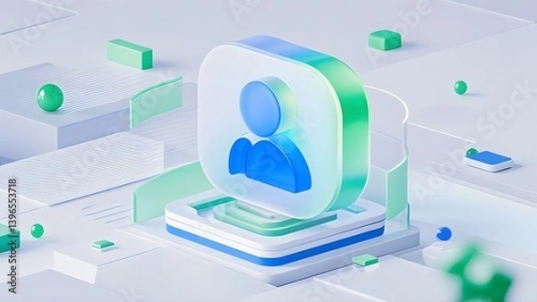 Fototapeta 3d user scenarios