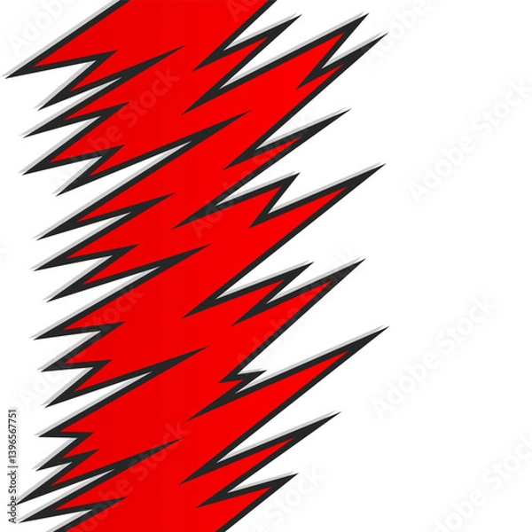 Obraz Abstract background with jagged spike pattern and with some copy space area