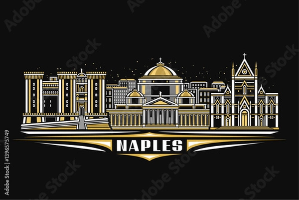 Obraz Vector illustration of Naples