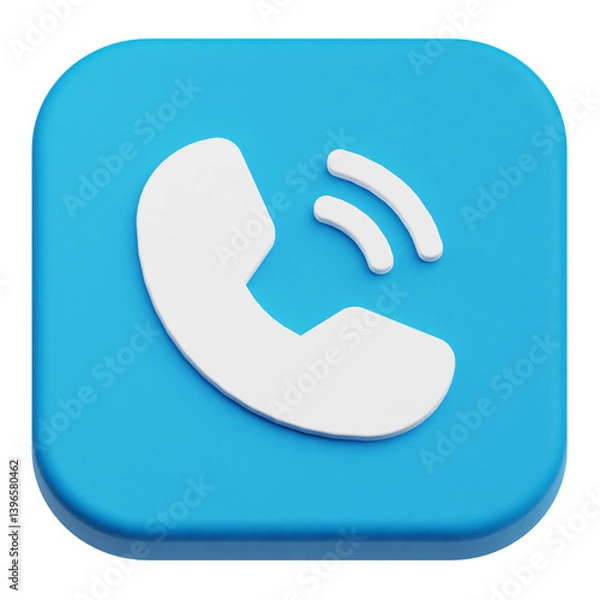 Fototapeta app user interface 3d icon isolated on the transparent background