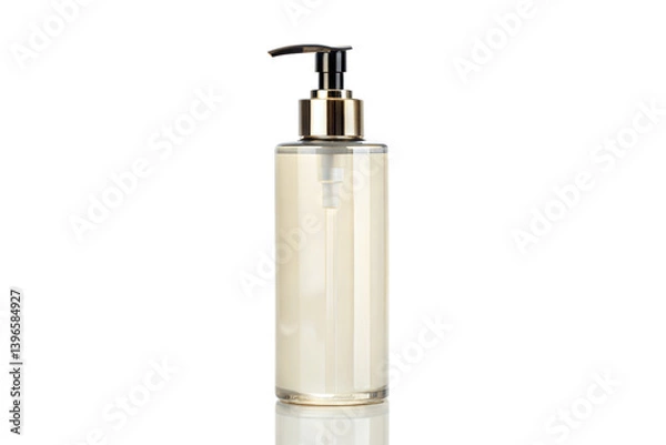 Fototapeta Elegant bottle of lotion with pump dispenser