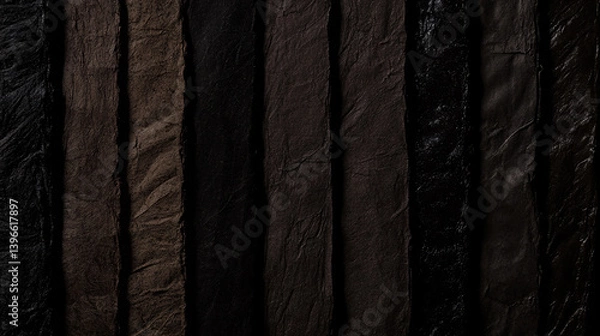 Obraz Textured paper in various shades of brown and black creates rustic and classic aesthetic