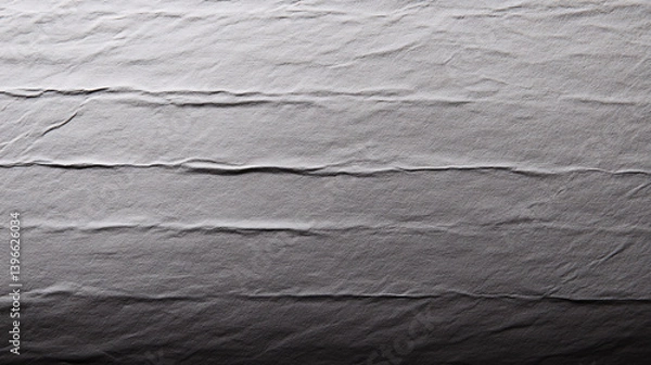 Obraz Textured gray paper with visible creases and folds creates unique backdrop