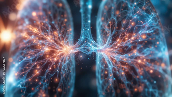 Fototapeta Understanding the Structure and Function of Lungs