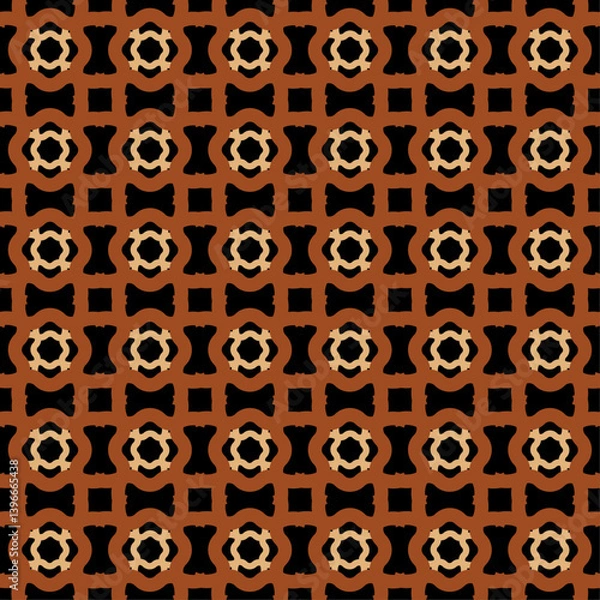 Fototapeta seamless pattern with abstract shapes graphic design print for fabric surface design packaging wrapping paper vector