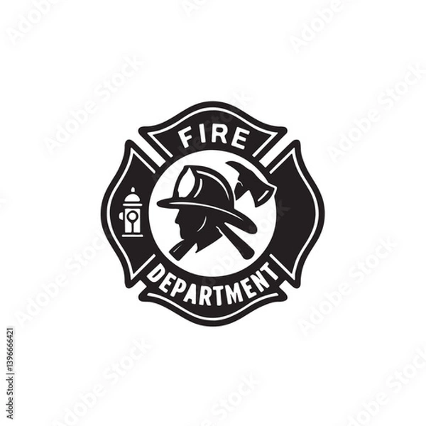 Obraz firefighter logo