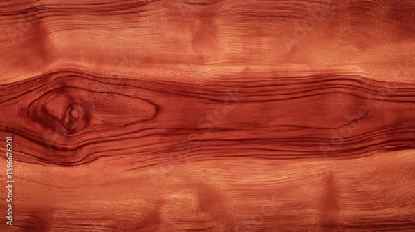 Fototapeta High-gloss cherry wood texture with sleek appearance and natural grain