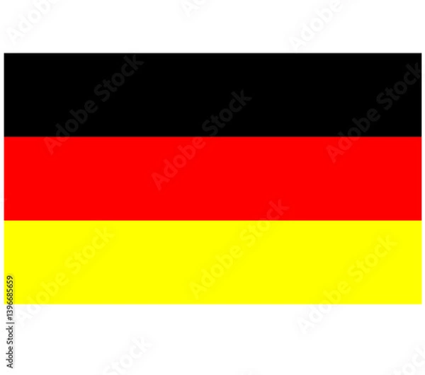 Obraz german flag vector illustration