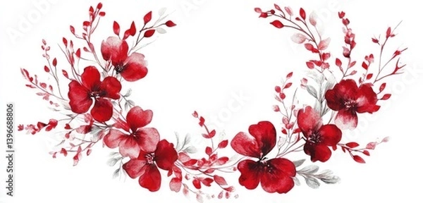 Obraz red rose petals