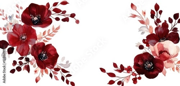 Obraz abstract floral background