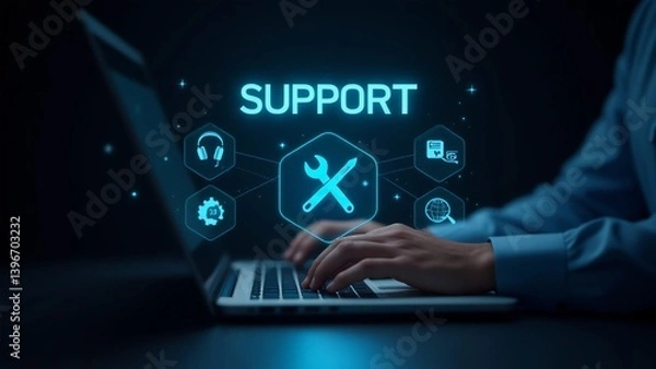 Fototapeta 24/7 Technical Support & Customer Service | Global Business IT Solutions