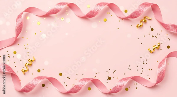 Fototapeta abstract pink background ribbon
