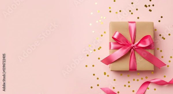 Obraz pink gift box