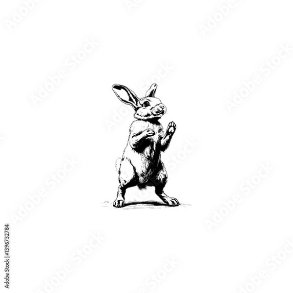 Obraz Rabbit silhouette