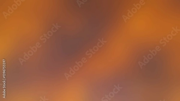 Fototapeta Abstract blurred background image featuring a blend of warm, earthy tones. The shades range from deep browns to lighter oranges, creating a smooth, indistinct texture. 