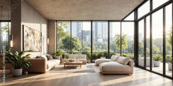 Fototapeta Mocha Musse climate-controlled conservatory with smart glass walls that regulate temperature and UV light exposure based on plant needs. The