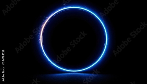 Fototapeta Circular Neon Glow