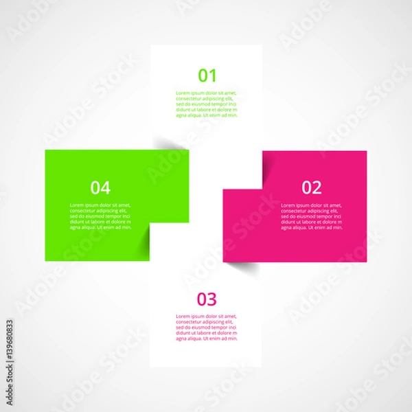 Fototapeta Vector business template for presentation.