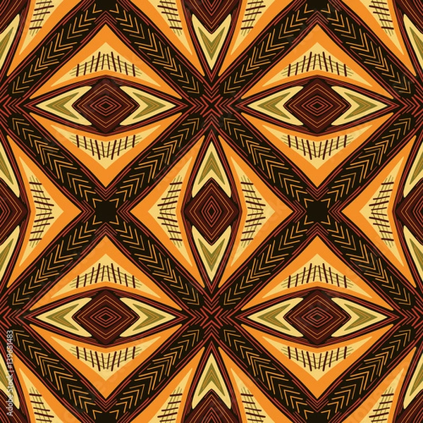 Fototapeta Abstract seamless pattern. This pattern can be used for wallpaper, pattern fills, web page background, surface textures. Vector illustration