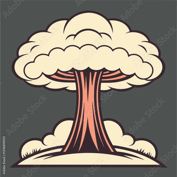 Fototapeta Atomic mushroom cloud 