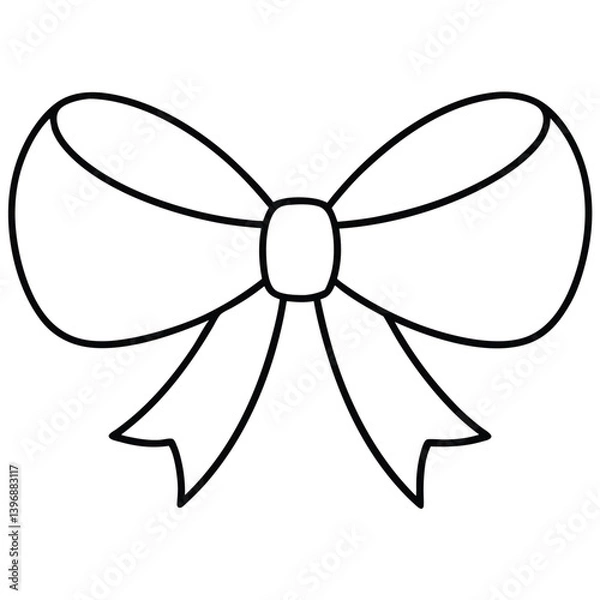 Fototapeta Ribbon & Bow Tie Icon Set Vector Illustration Graphic Design